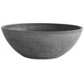 Algreen Algreen ALG13230 12 x 4.5 in. Bowl Planter - Charcoal ALG13230